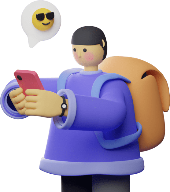 a person contacting using mobile